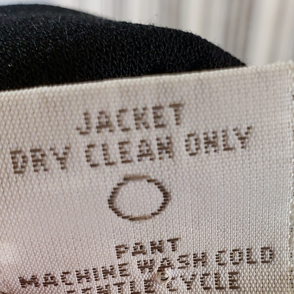 Norton McNaughton Black Mid-Length Padded Shoulders Blazer Size 10 - Picture 9 of 10